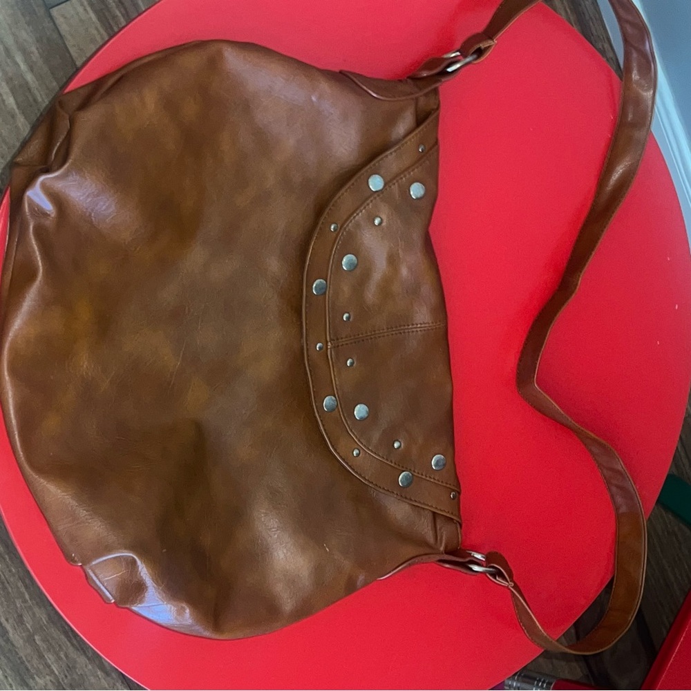 Brown Leather Shoulder Bag